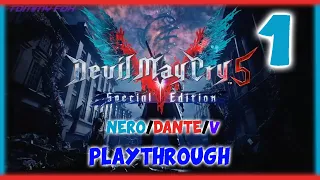 Devil May Cry 5 Special Edition Xbox Series X Nero/Dante/V Devil Hunter+Turbo Playthrough Part 1