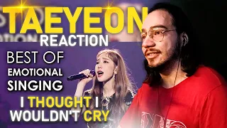 I TRIED...Taeyeon TOP 12 Emotional singing(Concert Edition) | REACTION by LUL AB