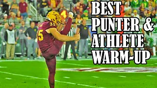 NO MORE SLOW LEGS! Full Punter & Athlete Dynamic Warm-Up with Arizona State Punter Michael Turk