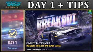 NFS No Limits | Day 1 + TIPS - Mercedes-Benz SLS AMG Black Series | Breakout Event