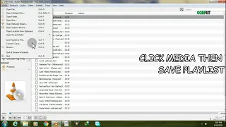 How to make a playlist in vlc media player..