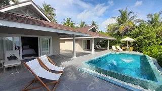 The Standard Maldives Huruvalhi review. Two Bedroom Beach Pool Villa room tour @WetravelMaldives
