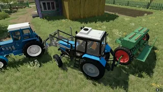 Продолжаю развивать ферму с нуля! купил сеялку в FARMING SIMULATOR-22