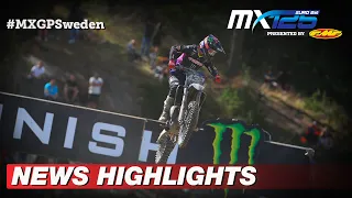 News Highlights | EMX125 Presented by FMF Racing | MXGP of Sweden 2022 #MXGP #Motocross