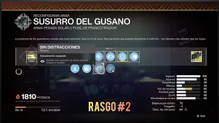 Como conseguir el Rasgo No. 2 de "Susurro del Gusano" - Hacia la Luz [Destiny 2]