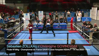 Finale M56kg : Championnat de France SAVATE boxe française ASSAUT 2023