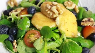 Der beste Sommersalat! Panierter Ziegenkäsesalat | Rezept und Anleitung