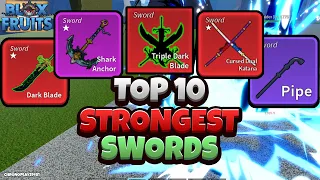 Top 10 Strongest Swords (Blox Fruits Update 21) (Roblox)