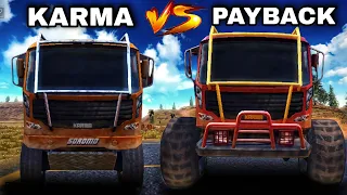 KARMA vs PAYBACK | OFF THE ROAD | SBS comparison | OTR-OPEN WORLD DRIVING | ANDROID