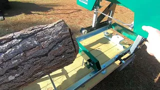 Woodland Mills HM122 Sawmill First Cut after setup