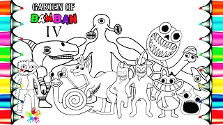 Garten of BanBan 4 Coloring Pages / Color New Monsters and Bosses / Syn Cole - Need Ya [NCS Release]