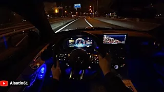 Mercedes C63 S AMG Coupe 2020 Night Test Drive