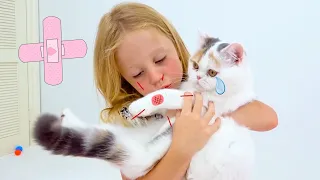 Nastya y cuentos infantiles sobre gatos