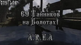 69 ТАЙНИКОВ НА БОЛОТАХ В STALKER A.R.E.A, ANOMALY
