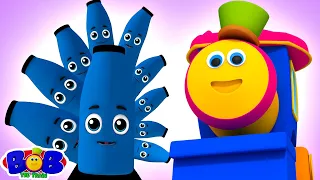 Ten Blue Bottles + More Nursery Rhymes & Kids Music by Bob The Train