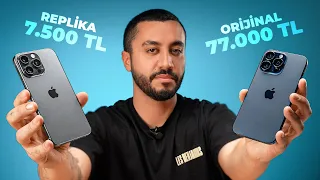 ÇAKMA iPHONE 15 PRO MAX İLE ORİJİNALİNİ KIYASLADIM !!