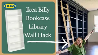 DIY Ikea Built In Library Wall Hack | Perkins On Parkway