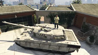 GTA 5 Stealing Rhino Tank In Craziest And Simplest Way