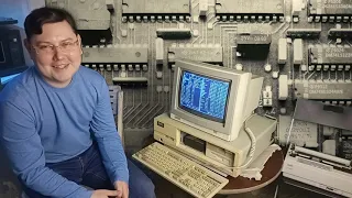 COPAM IBM PC/XT 8088 обзор компьютера 80-х годов и подключаем к принтеру, грузимся с дискет и прочее