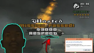 gta_sa.exe Not Working Fine