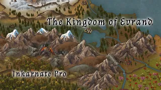 Making a World Map on New Inkarnate Pro Timelapse - Kingdom of Evrand