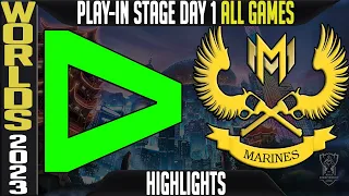 LLL vs GAM Highlights ALL GAMES | Worlds 2023 Play In Stage Day 1 | Loud vs GAM Esports