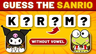Guess the sanrio characters without vowel - sanrio quiz | hello kitty, kuromi, cinnamoroll
