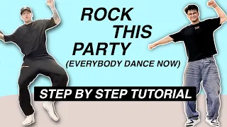 Rock This Party - Everybody Dance Now *EASY DANCE TUTORIAL* (Beginner Friendly)