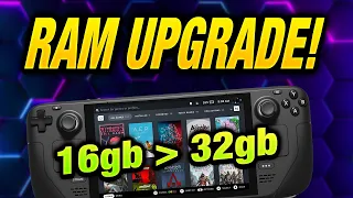 Steam Deck MODDER upgrades RAM from 16gb to 32gb!