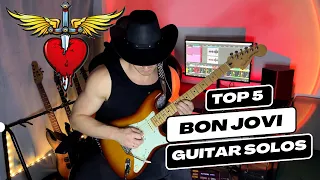 Top 5 Bon Jovi Guitar Solos (Tribute To Richie Sambora)