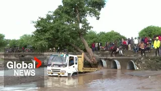 Kenya flooding: At least 5 dead, more than 11 rescued after truck tips over in raging floodwaters