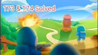 Tower war level 173, 174 solved