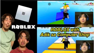 Adik sa Computer Shop playing ROBLOX