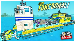 Upgraded HOUSEBOAT is READY For Chapter 2! MOVES, STEERS & HAULS! (Scrap Mechanic Survival Ep. 24)