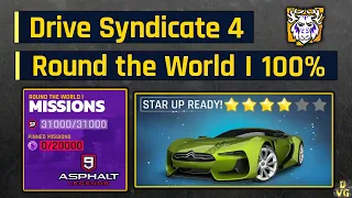 Asphalt 9 | Drive Syndicate 4 - Round the World I + Citroen GT to 4* | All Missions