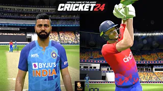 India vs England T10 Match But With ODI World Cup 2023 Lineup In Cricket 24 HARDEST Difficulty UNCUT