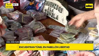 Tacumbú: encuentran túnel y  “depósito” del Clan Rotela con drogas, armas y dinero