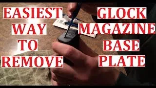 EASIEST way to remove Glock magazine base plate !!!