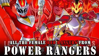 All the Female Red Rangers from Power Rangers