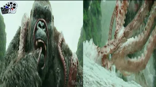 king kong vs Giant Squid fight ( Movie Clip ) | Kong Skull Island ( 2017 ) | HD | Movie Parts | Clip