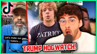 TikTok Hogs Defend Trump Again! | Hasanabi Reacts HOGWATCH