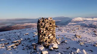 A drone flight to winter wonderland  in the mountains outside Tromso - Norway #dronevideo