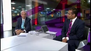 Jon Snow and Krishnan Guru-Murthy on Sea King helicopters