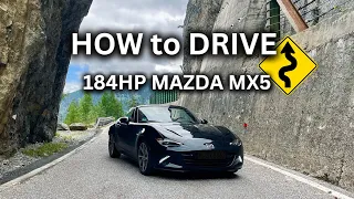 This is how to drive a 184HP Mazda MX5 properly | POV *Penser Joch🇮🇹* Mountain RUN | 4K