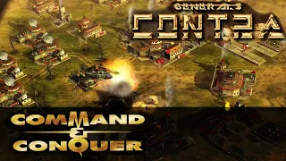 🔴⁴ᴷ⁶⁰ Contra Mod C&C Generals | Cairo Commandos | China vs GLA INSANE AI