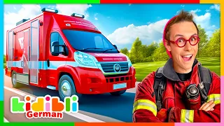 Lasst uns etwas über Feuerwehrautos lernen! | Lernvideos für Kinder | Kidibli
