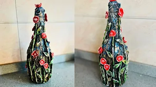 3D Beautiful  bottle art transformation | best out of waste