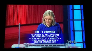 Final Jeopardy SEASON 38 PREMIERE, “The 13 Colonies” - Matt Amodio DAY 19 (9/13/21)