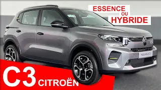 CITROEN C3 HYBRIDE ET ESSENCE : TOUS LES DETAILS ! (Gamme, intérieur, innovations techniques...)