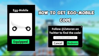 How to get egg-mobile cart Roblox map:create a cart ride